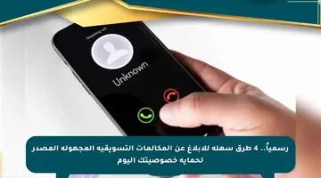 رسمياً.. 4 طرق سهلة للإبلاغ عن المكالمات التسويقية المجهولة المصدر لحماية خصوصيتك اليوم